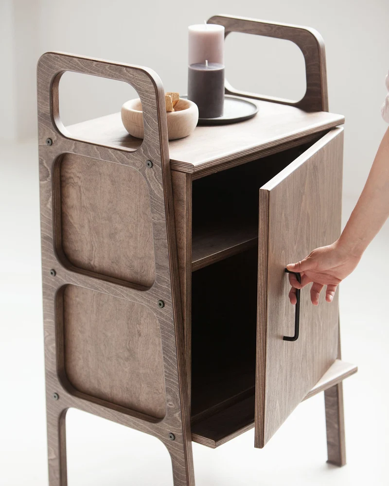 Mini Bookcase with cabinet · 90 cm