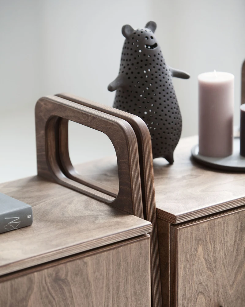 Mini Bookcase with cabinet · 90 cm