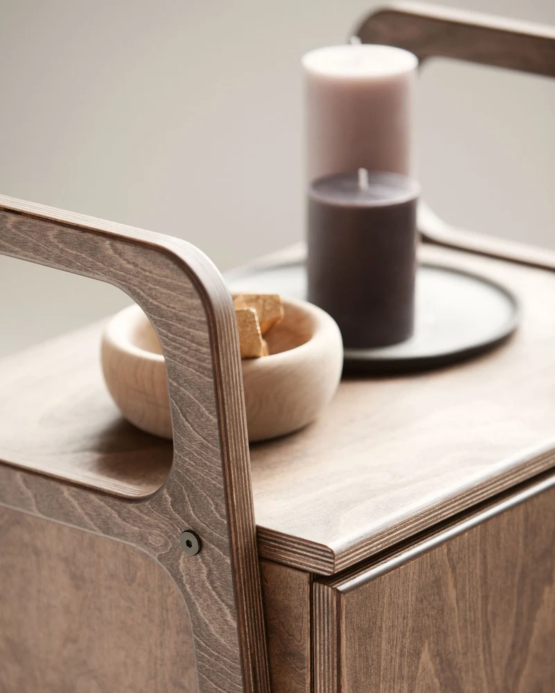Mini Bookcase with cabinet · 90 cm