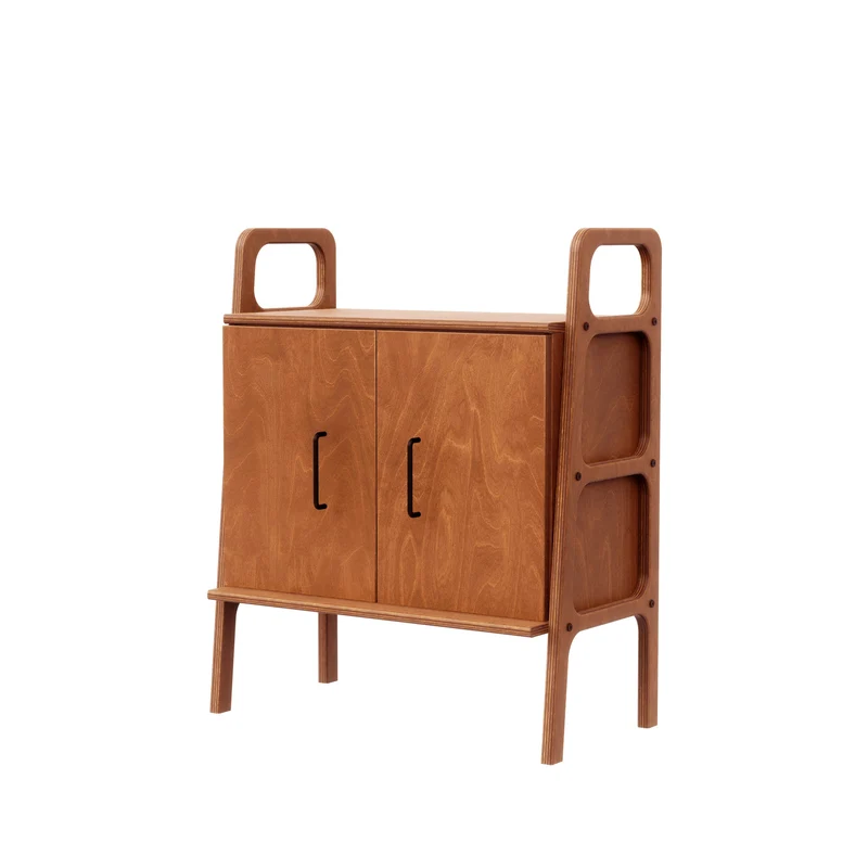 Mini Bookcase with cabinet · 90 cm