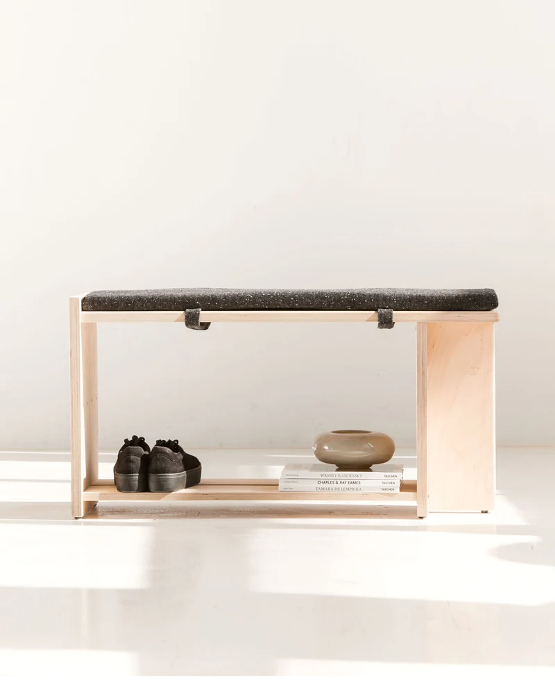 Nokori Shoe Bench with Cushion