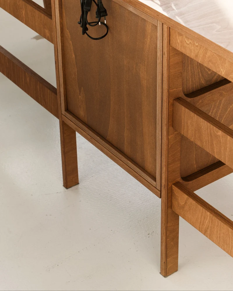 Mid-Century Two Person Desk · 220 cm