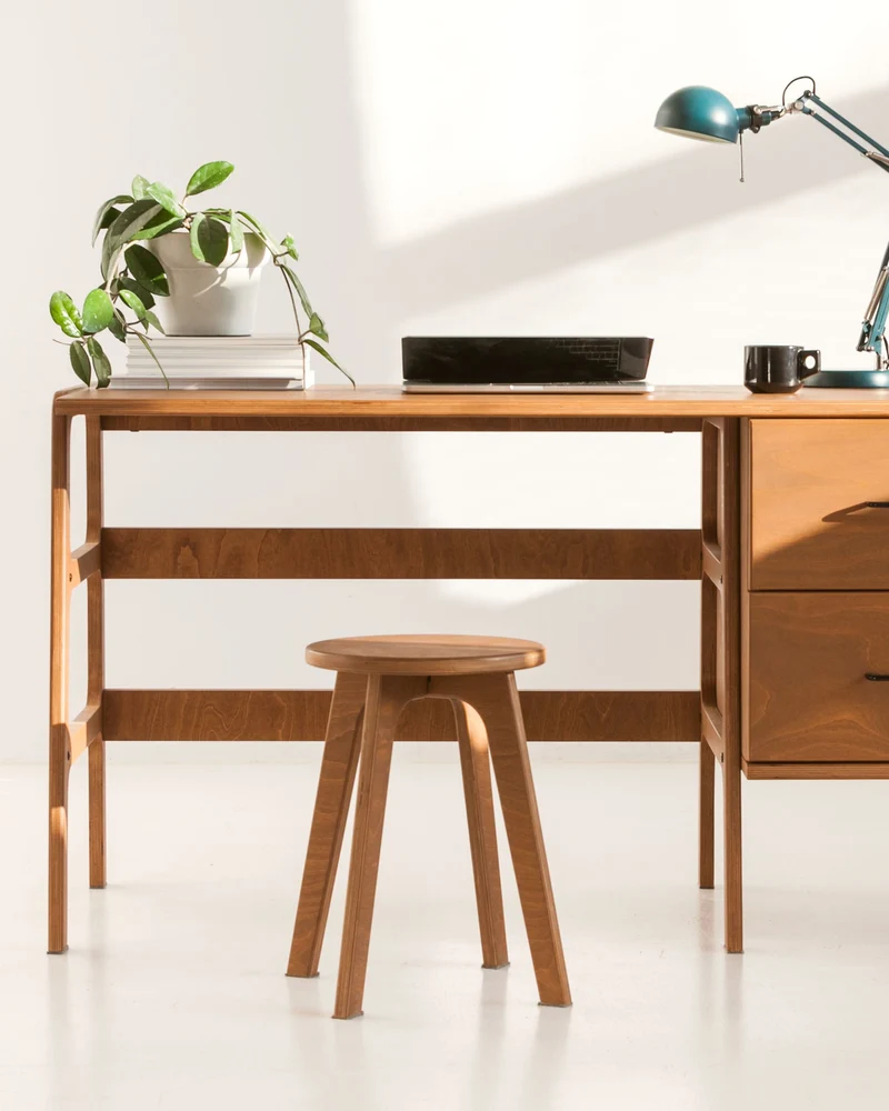 Mid-Century Two Person Desk · 220 cm