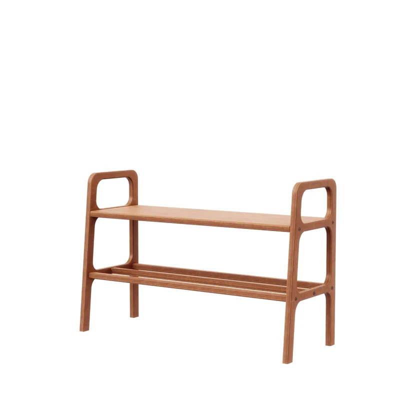 Shoe Bench with Cushion · Straight Legs