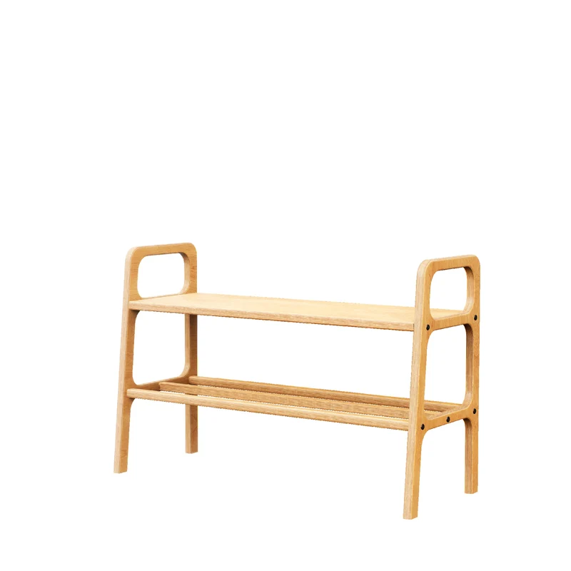 Shoe Bench with Cushion · Straight Legs