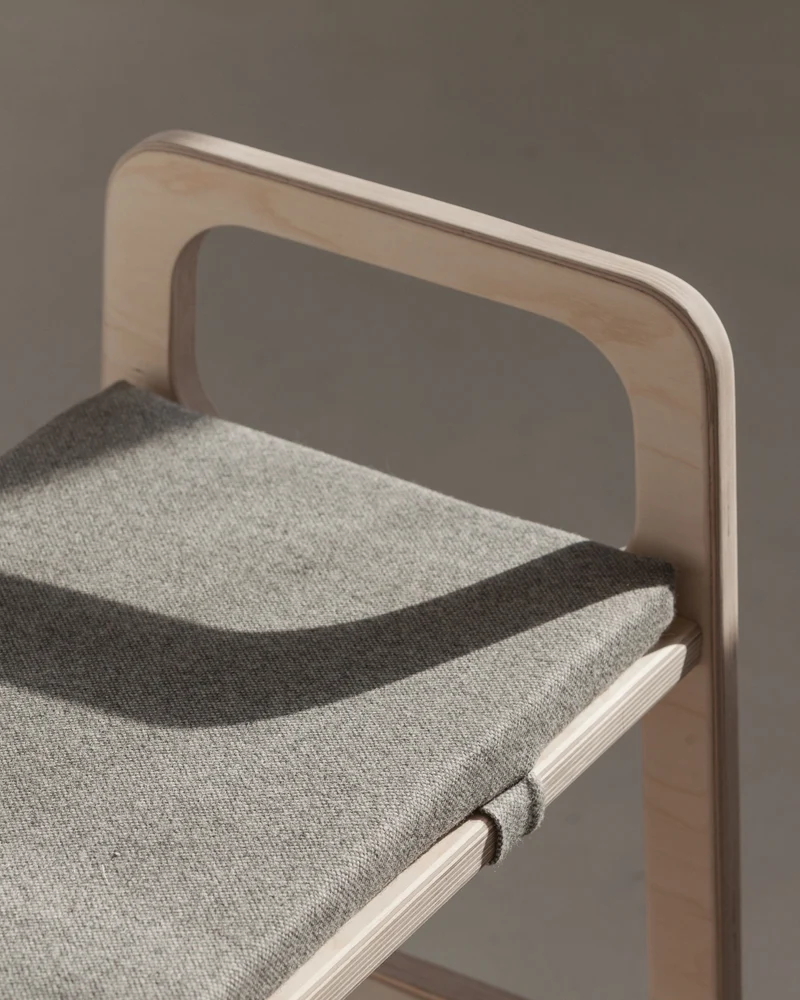 Japandi Shoe Bench with Cushion