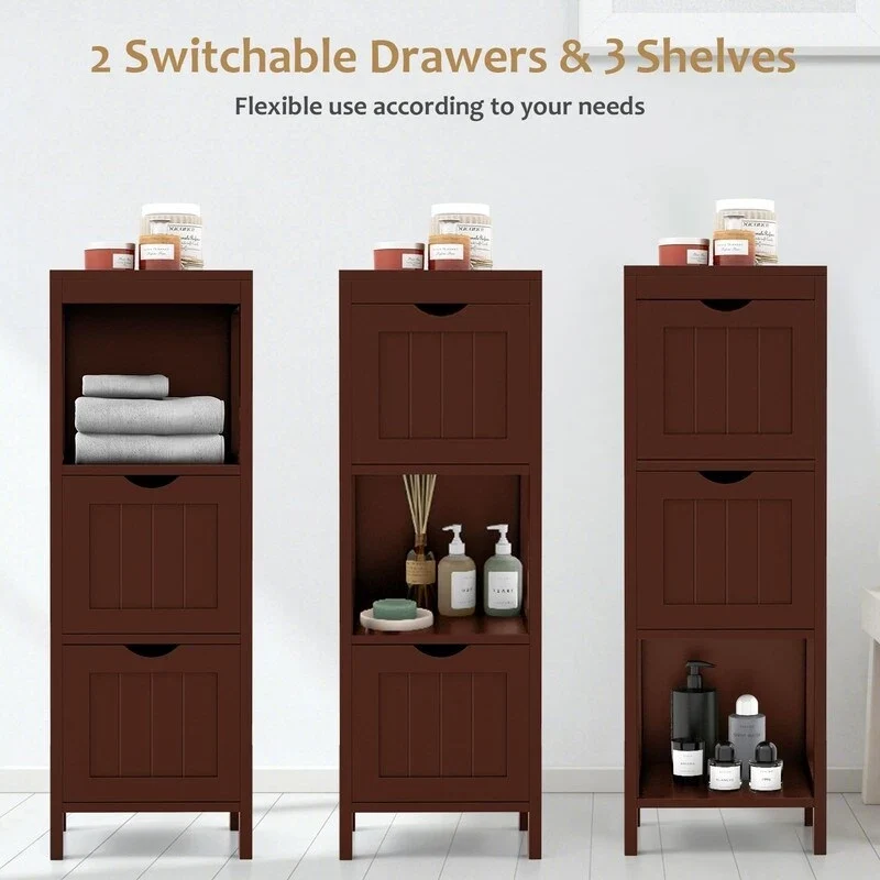 Organisateurs de salle de bain et meuble de rangement – 12P x 12L x 35H