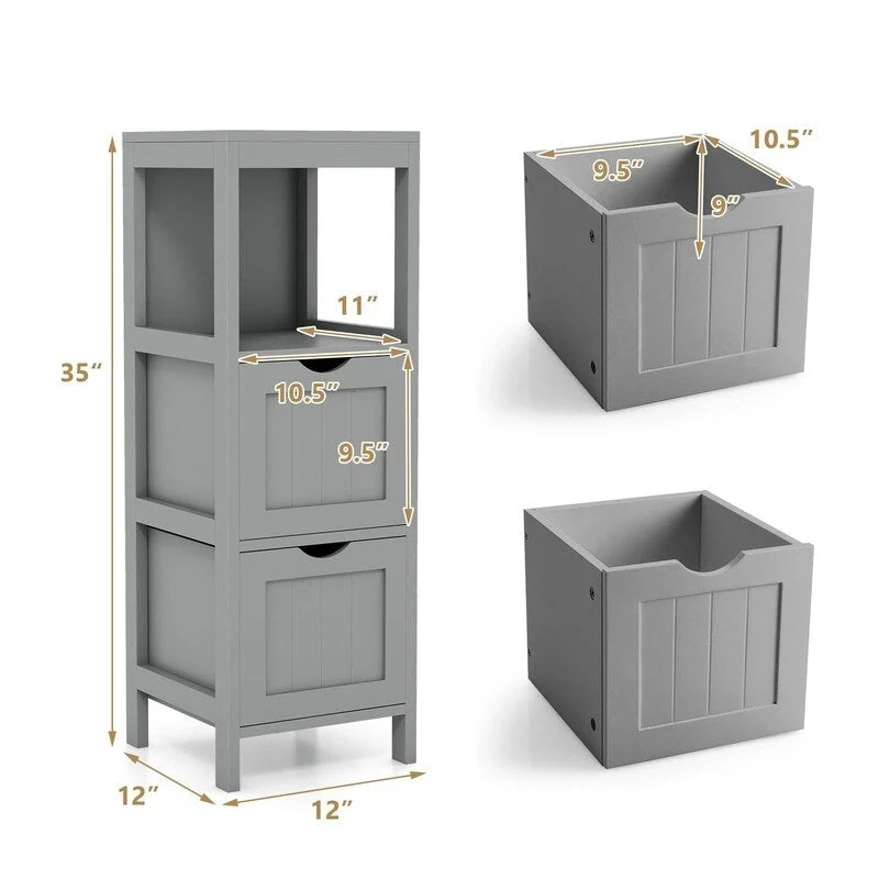 Organisateurs de salle de bain et meuble de rangement – 12P x 12L x 35H
