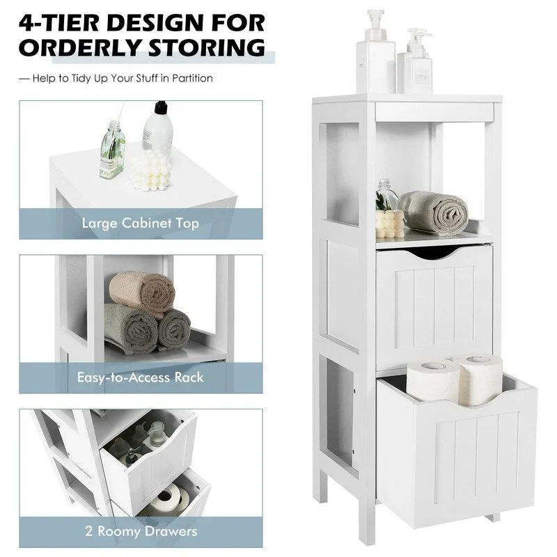Organisateurs de salle de bain et meuble de rangement – 12P x 12L x 35H