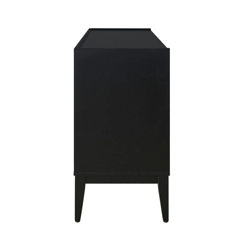 Buffet de rangement Armoire en bois avec 4 portes pour Couloir, Entrée, Salon, Chambre, Étagère réglable