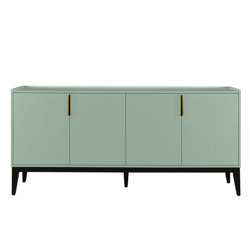 Buffet de rangement Armoire en bois avec 4 portes pour Couloir, Entrée, Salon, Chambre, Étagère réglable