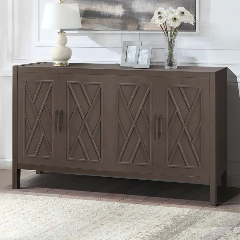 Buffet en bois à 4 portes