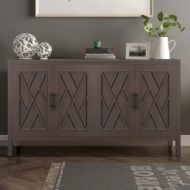 Buffet en bois à 4 portes