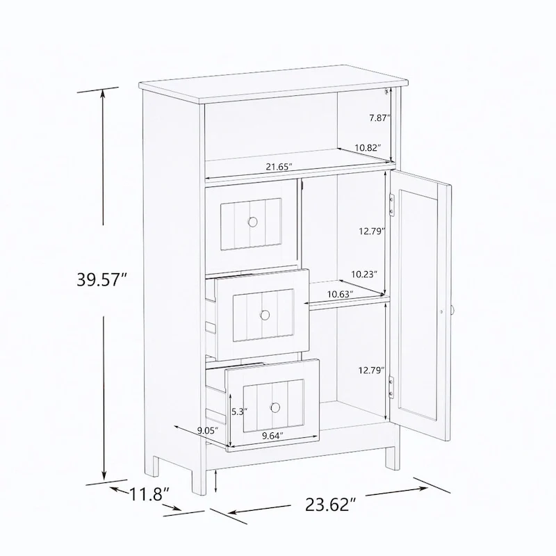 Meuble de rangement haut pour salle de bain