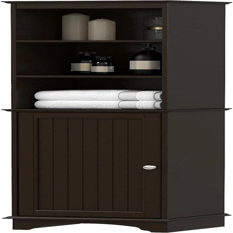 Meuble de rangement autoportant avec trois étagères – 30P x 38L x 152H cm