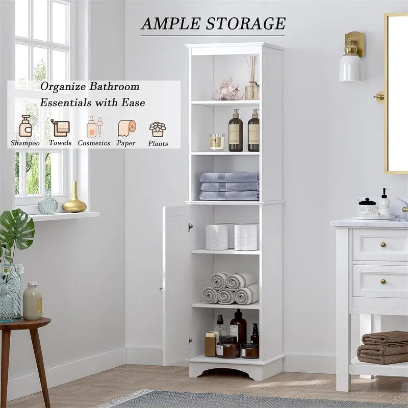 Meuble de rangement autoportant avec trois étagères – 30P x 38L x 152H cm