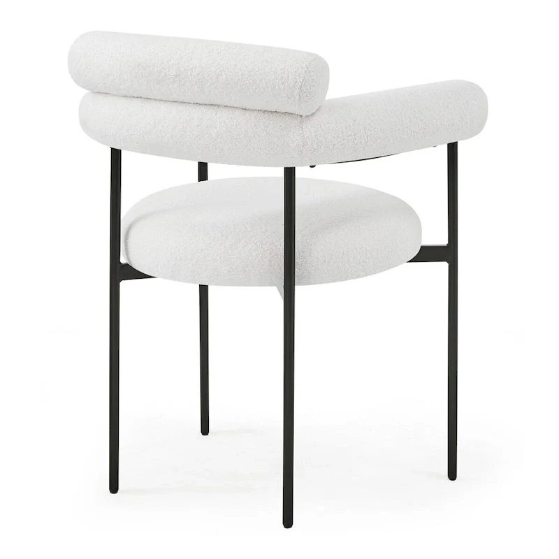 Chaise de salle à manger avec accoudoirs rembourrés