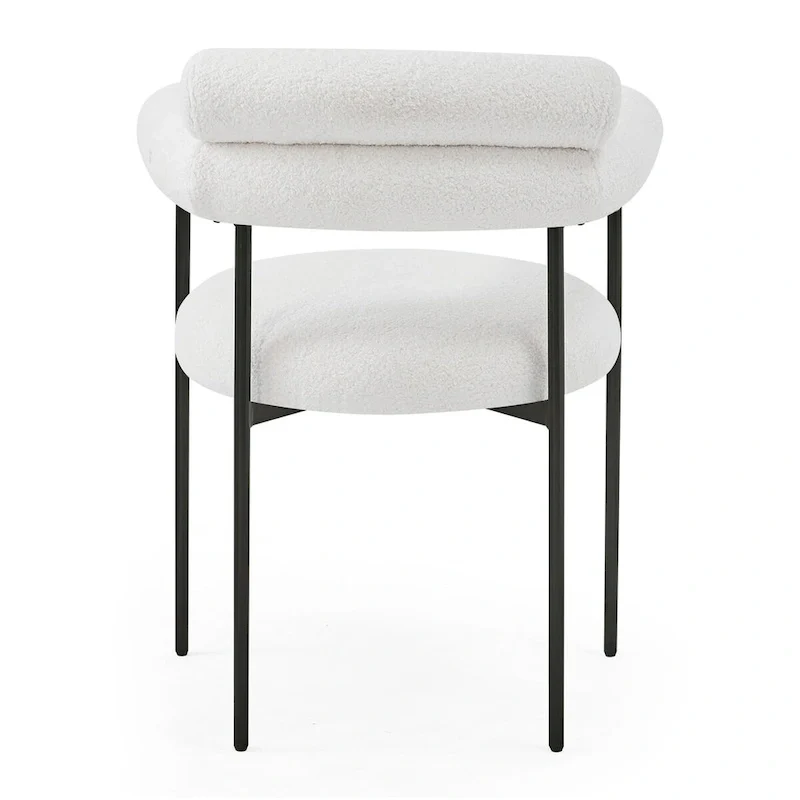 Chaise de salle à manger avec accoudoirs rembourrés