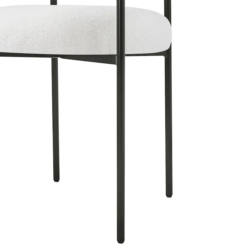 Chaise de salle à manger avec accoudoirs rembourrés