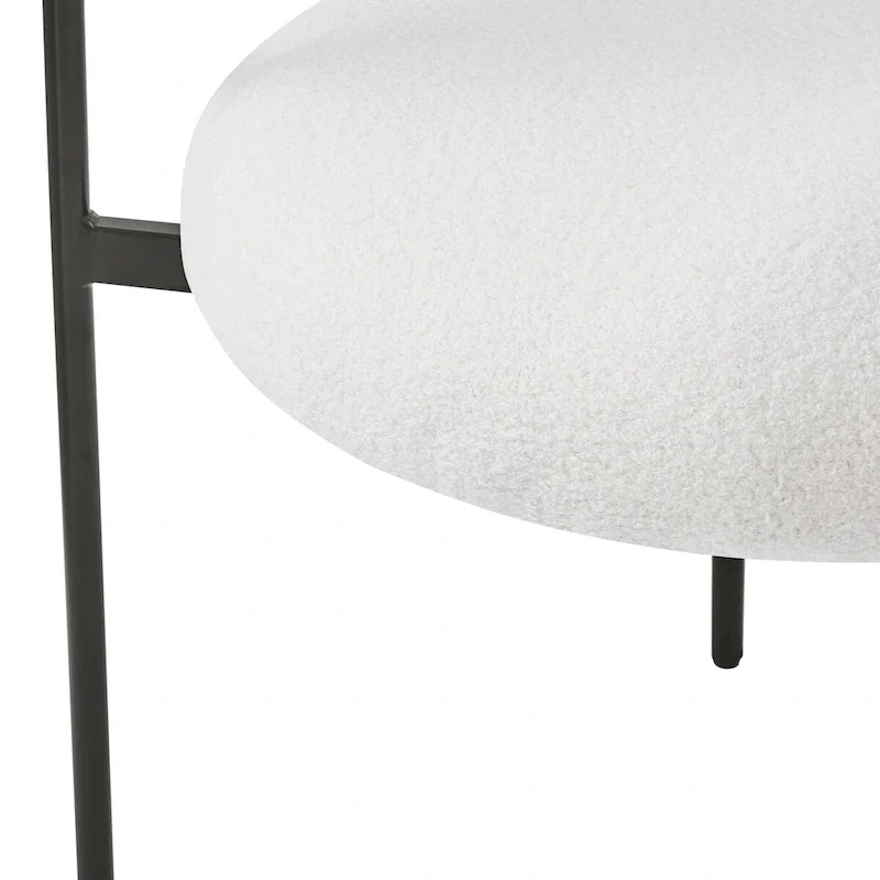 Chaise de salle à manger avec accoudoirs rembourrés