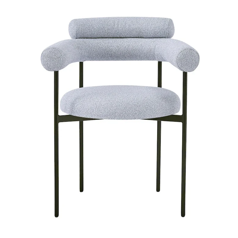 Chaise de salle à manger avec accoudoirs rembourrés