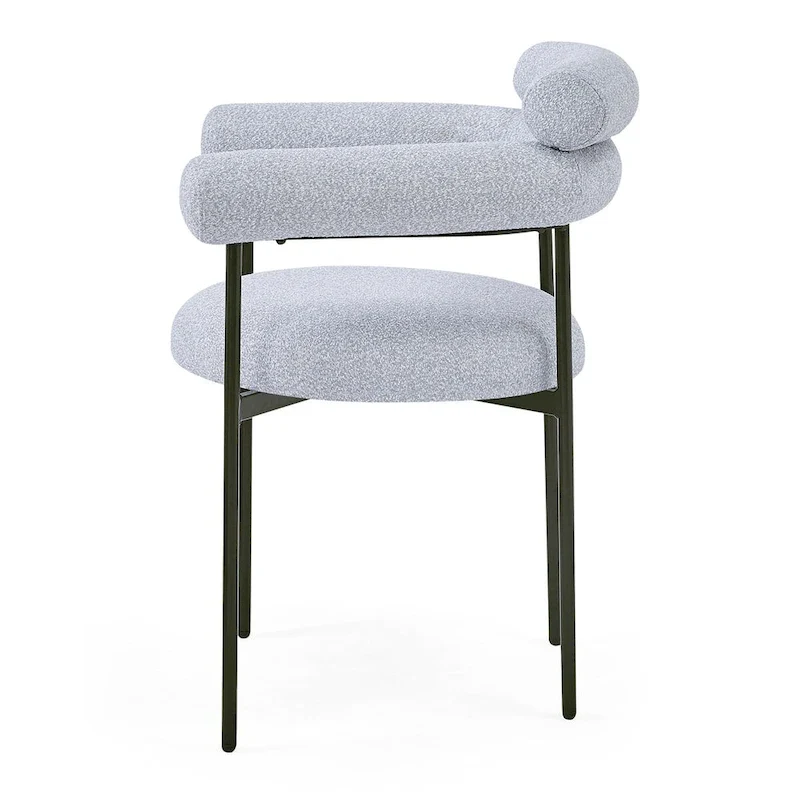 Chaise de salle à manger avec accoudoirs rembourrés