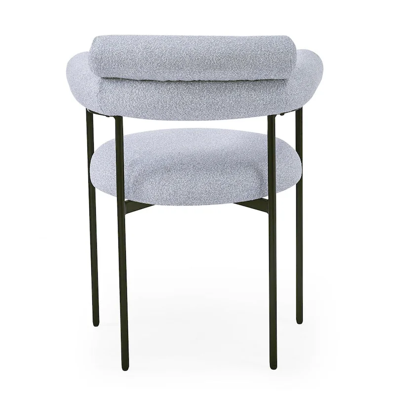 Chaise de salle à manger avec accoudoirs rembourrés