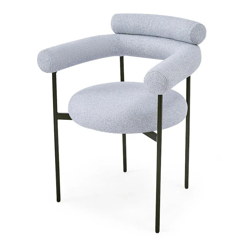 Chaise de salle à manger avec accoudoirs rembourrés