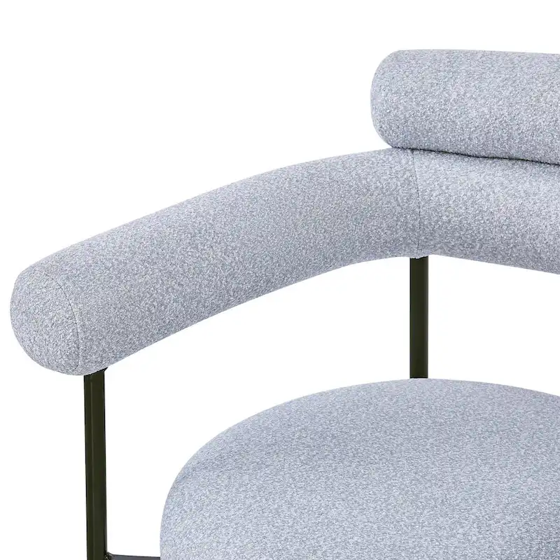Chaise de salle à manger avec accoudoirs rembourrés