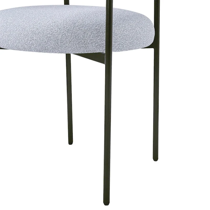 Chaise de salle à manger avec accoudoirs rembourrés