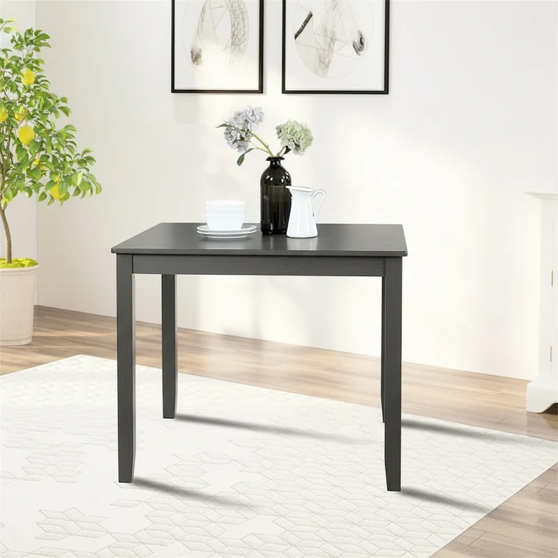 Table à manger carrée en bois