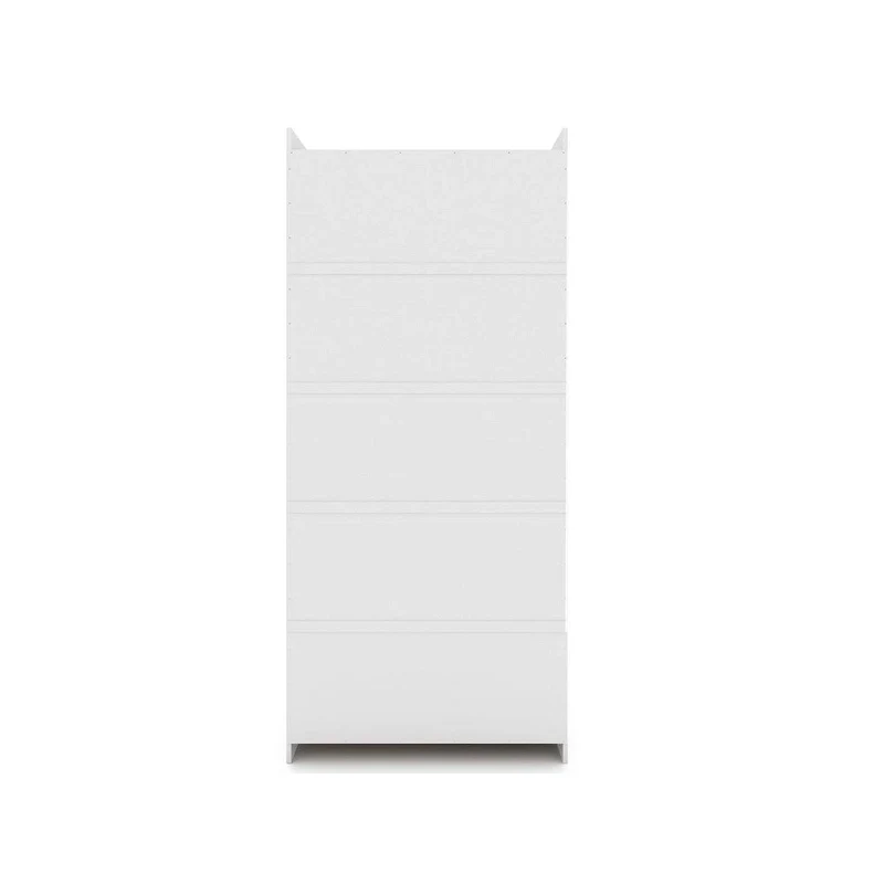Armoire-penderie moderne à 3 sections et 6 tiroirs