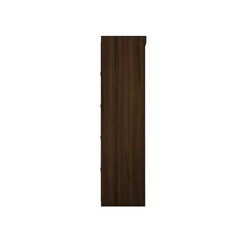 Armoire-penderie moderne à 3 sections et 6 tiroirs