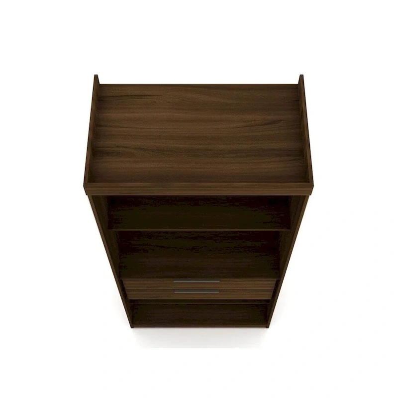 Armoire-penderie moderne à 3 sections et 6 tiroirs