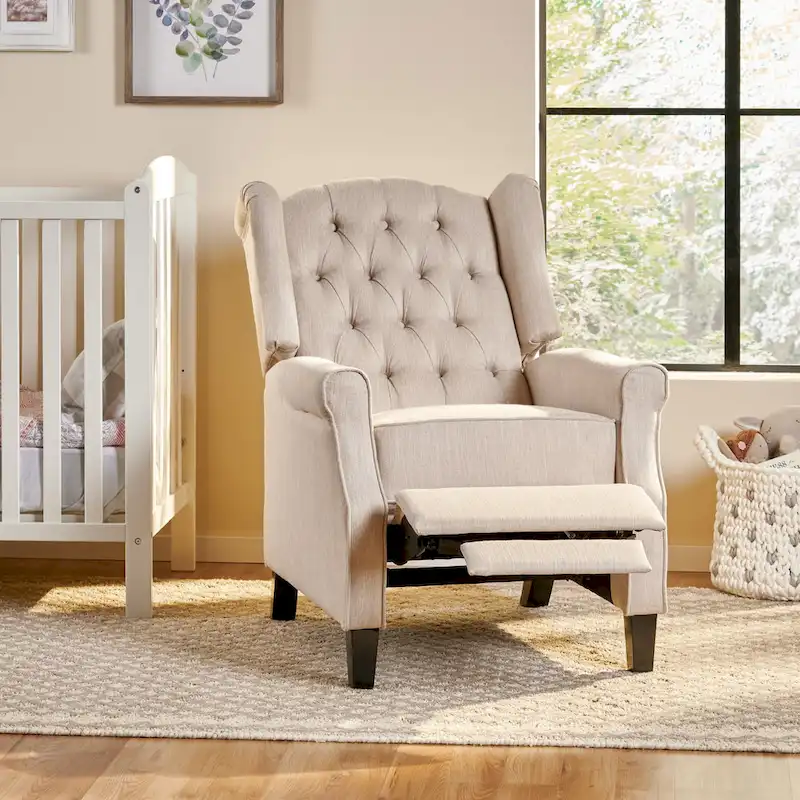 Fauteuil inclinable moderne et confortable avec dossier à oreilles