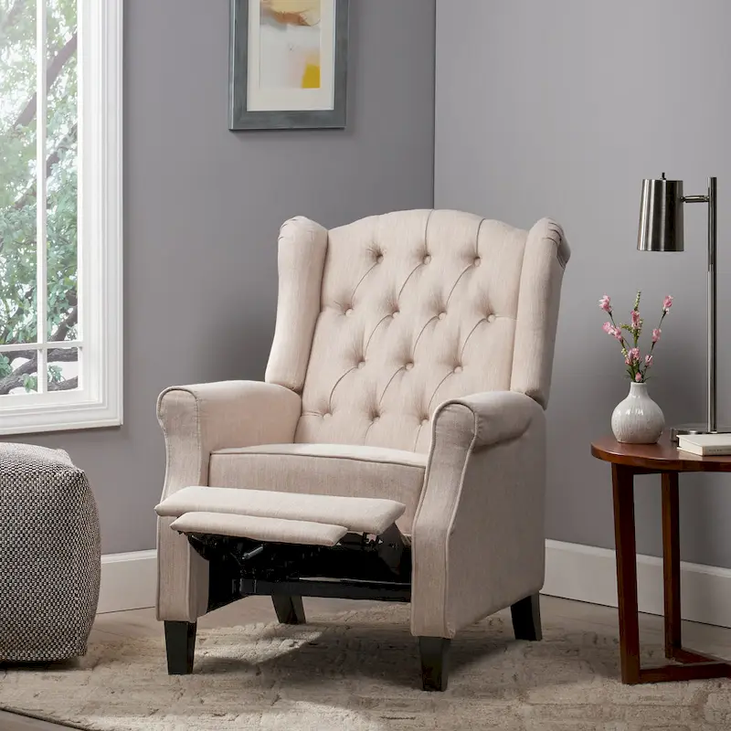 Fauteuil inclinable moderne et confortable avec dossier à oreilles
