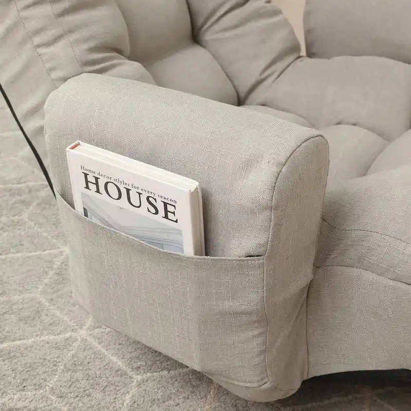 Tête et taille réglables, chaise de jeu, chaise longue, fauteuil canapé rotatif à 360°, fauteuil de loisirs rotatif, chaise de pont