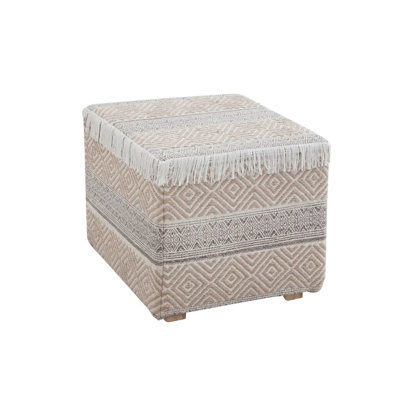 Tabouret ottoman carré rembourré