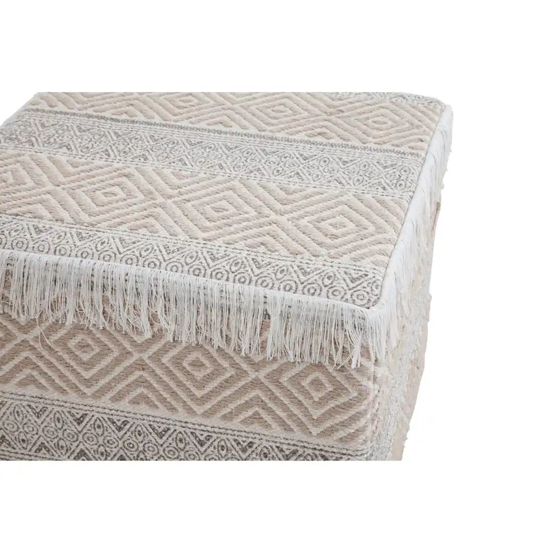 Tabouret ottoman carré rembourré