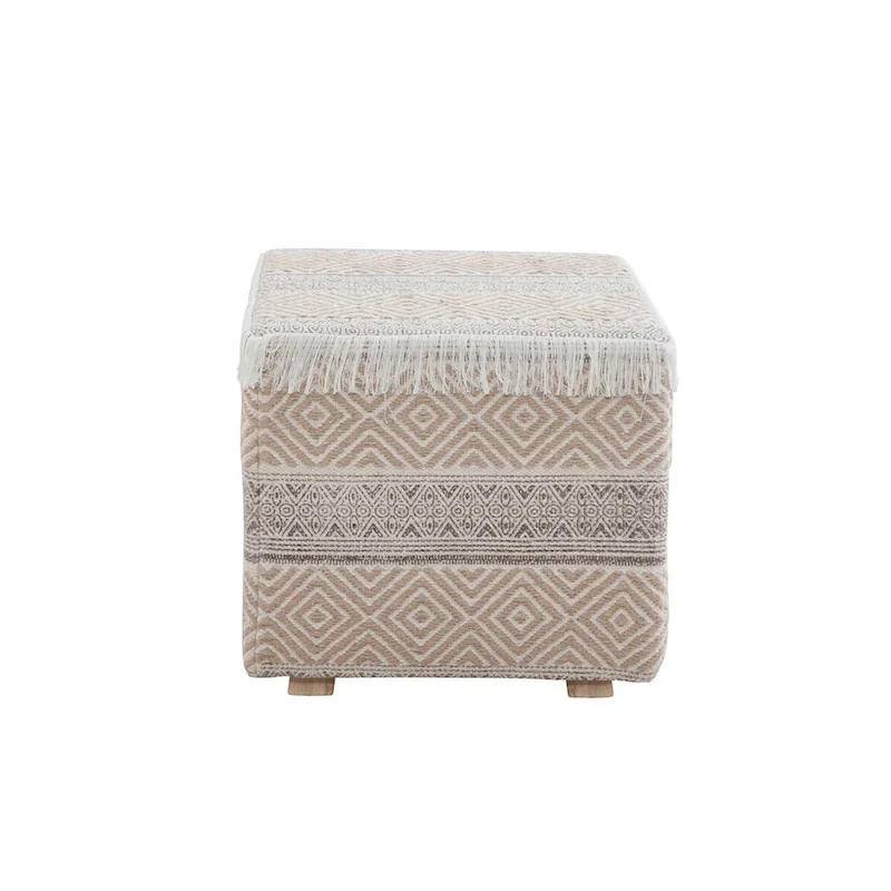 Tabouret ottoman carré rembourré