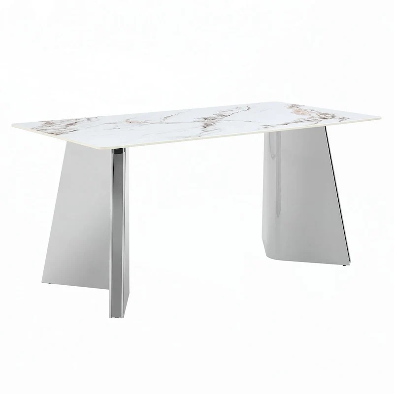 Table à manger en pierre frittée