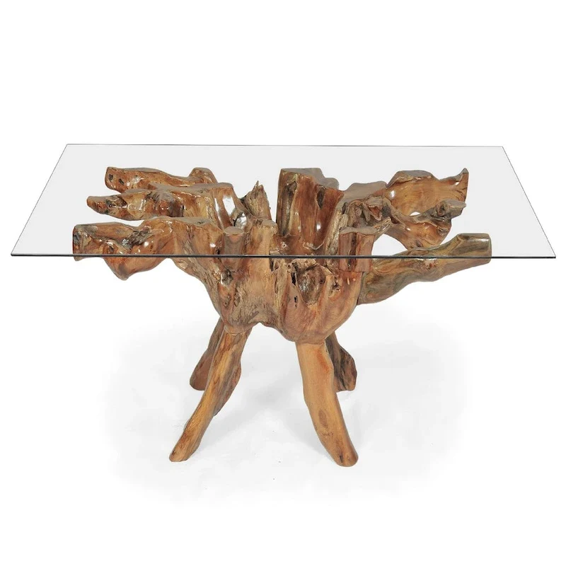 Table à manger en racine de teck