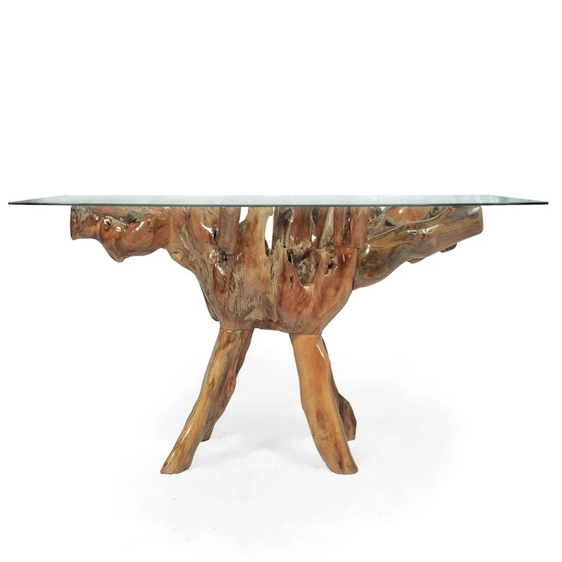 Table à manger en racine de teck