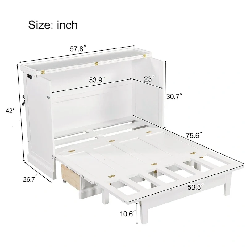 Armoire murale pliante multifonctionnelle