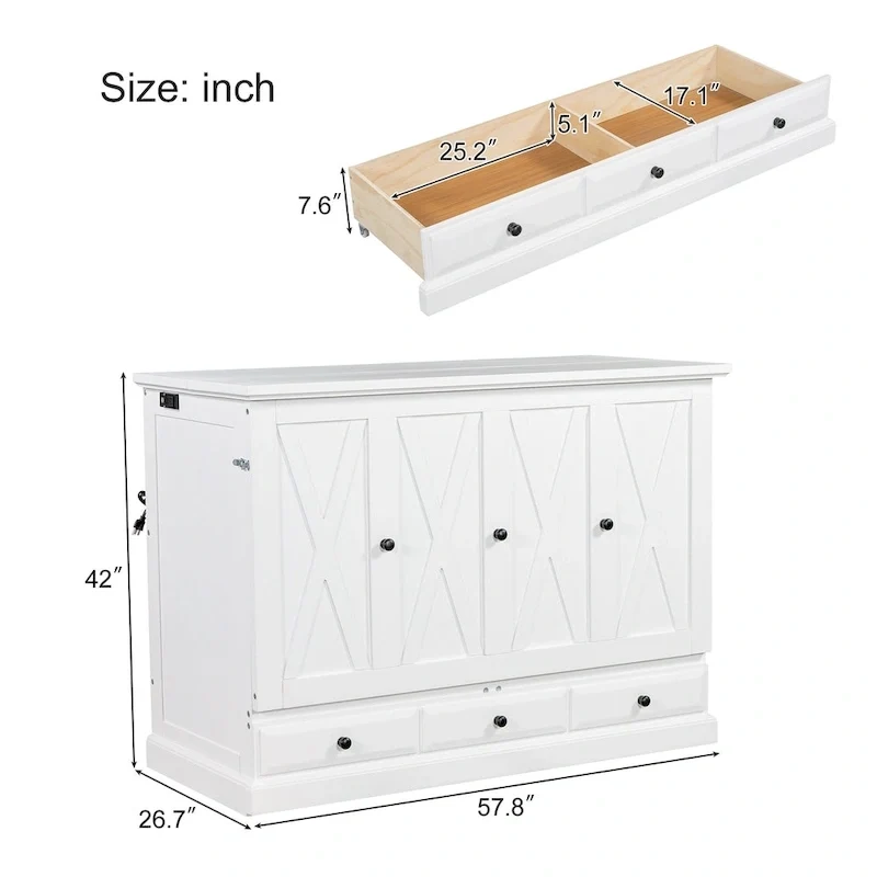 Armoire murale pliante multifonctionnelle