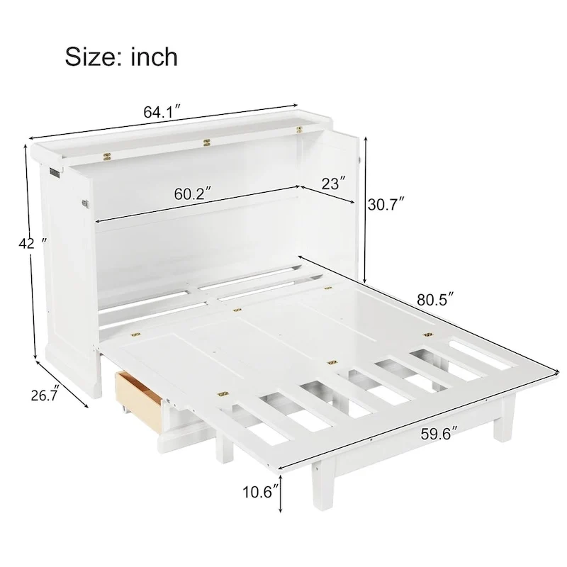 Armoire murale pliante multifonctionnelle