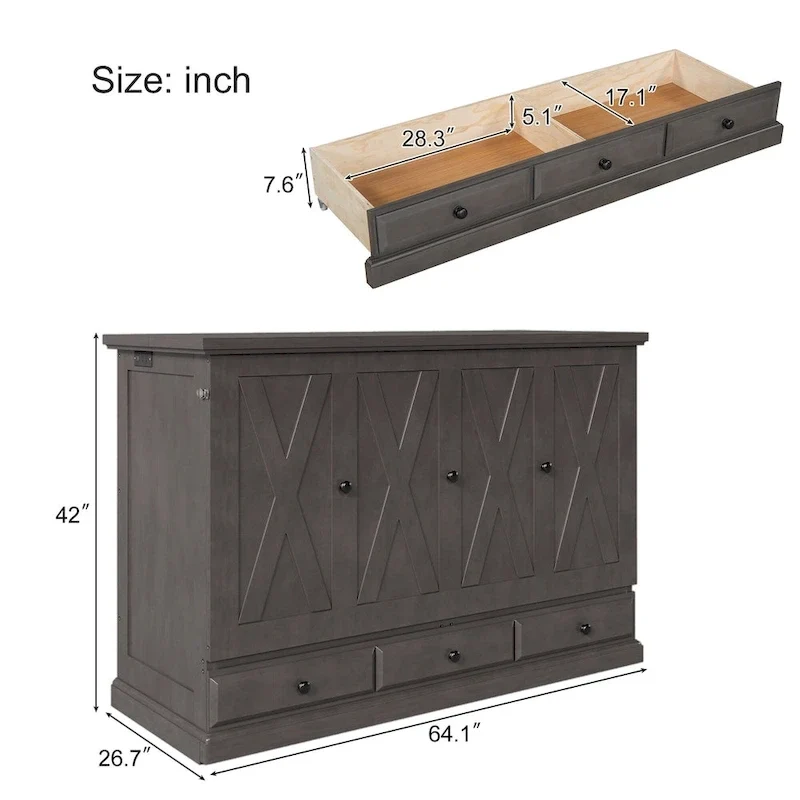 Armoire murale pliante multifonctionnelle