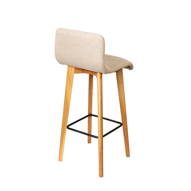 Chaise snack tissu écru