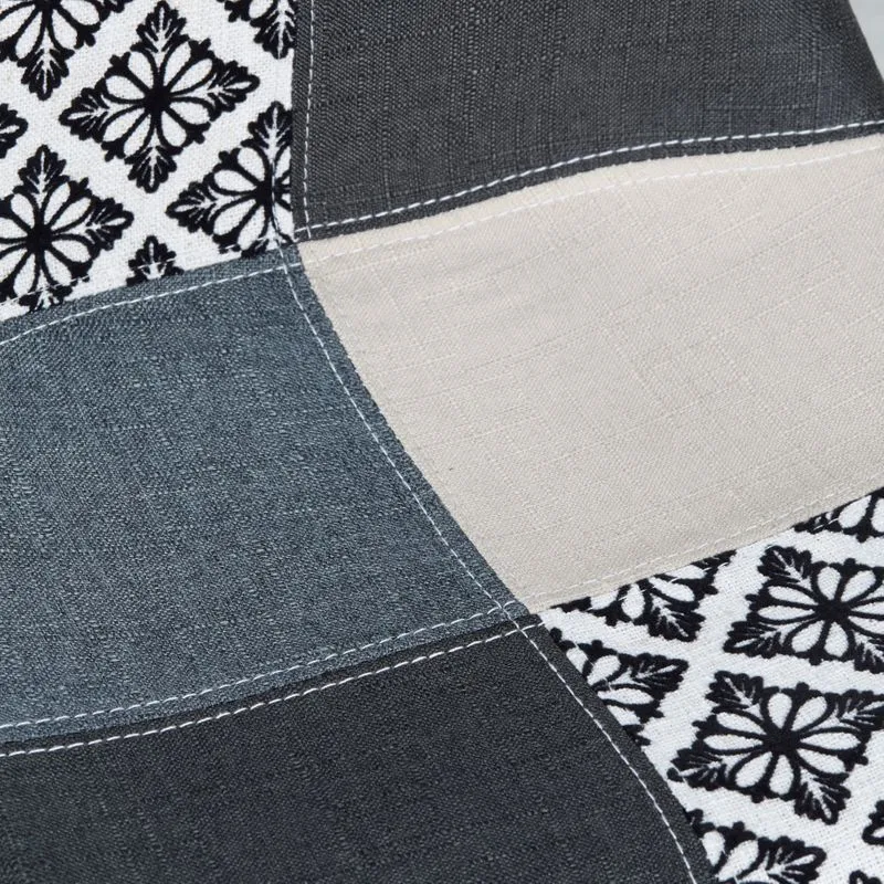 Chaise snack patchwork pied métal blanc MOSA
