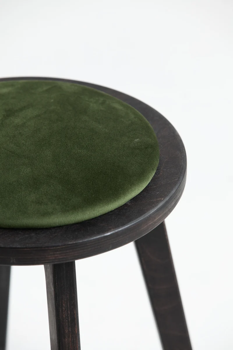 Mid-Century Stool · Round · Cushion